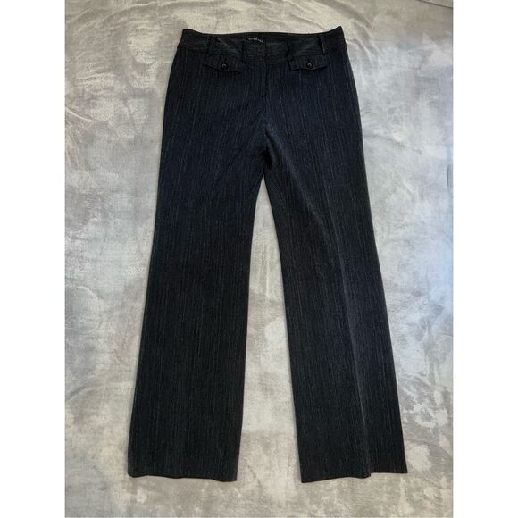 Vintage Pin Striped low rise Flare Y2K Pants 8 - Picture 1 of 12